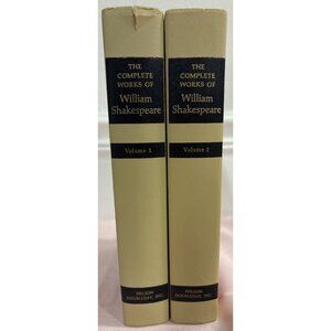 The Complete Works Of William Shakespeare Volume 1 & 2 Hardcover Set By Nelson